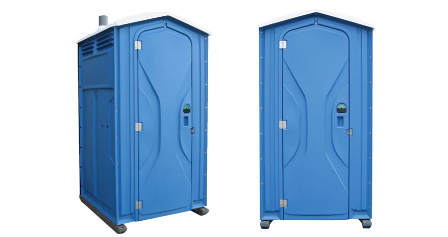 Long-term porta potty units on site in Pampa, Texas